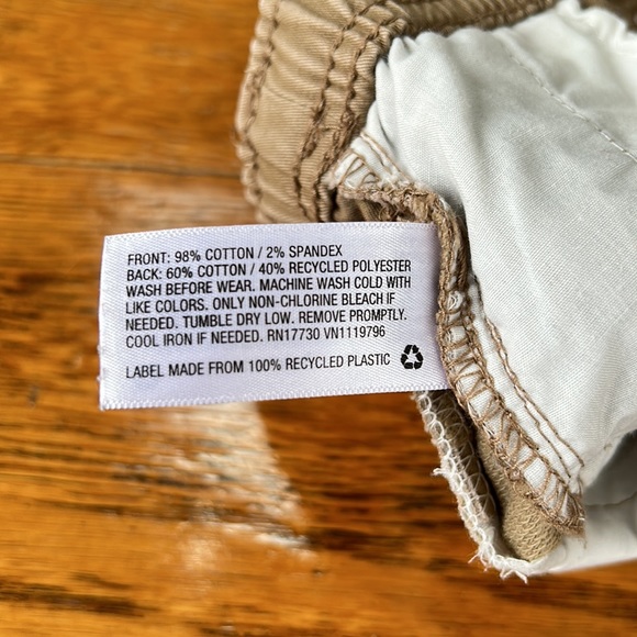 Cat & Jack infant khaki joggers. Size 18 months. Elastic waist and cuffs. - Picture 3 of 6